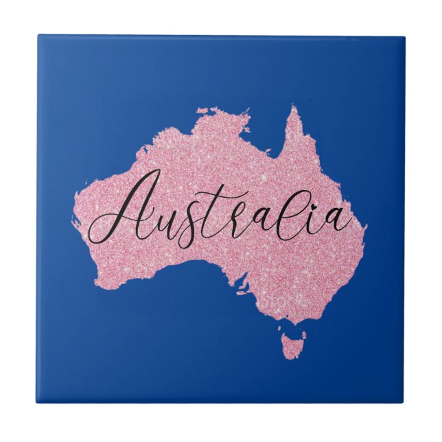 Australia Country Shining Color     Ceramic Tile (Front)
