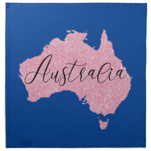 Australia Country Shining Color Cloth Napkin