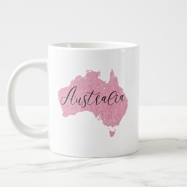 Australia Country Shining Color     Giant Coffee Mug (Left)