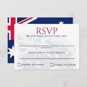 Australia Couple RSVP Card