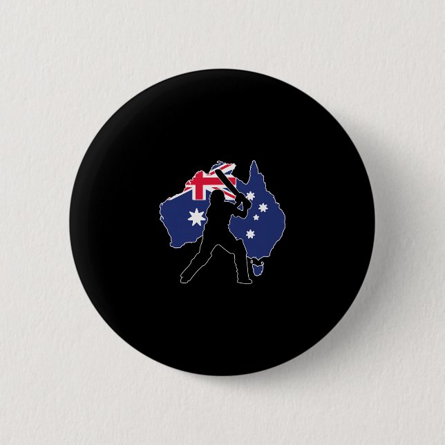 Australia Cricket  Button (Front)