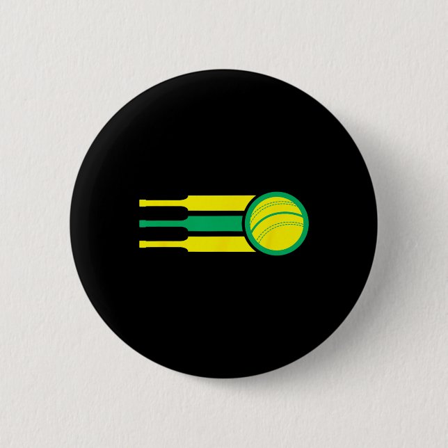 Australia Cricket Team Australia Cricket Fan Flag  Button (Front)