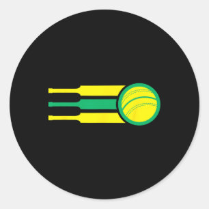 Australia Cricket Team Australia Cricket Fan Flag Classic Round Sticker