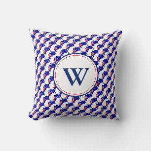 AUSTRALIA Custom Monogram Australian Flag Throw Pillow