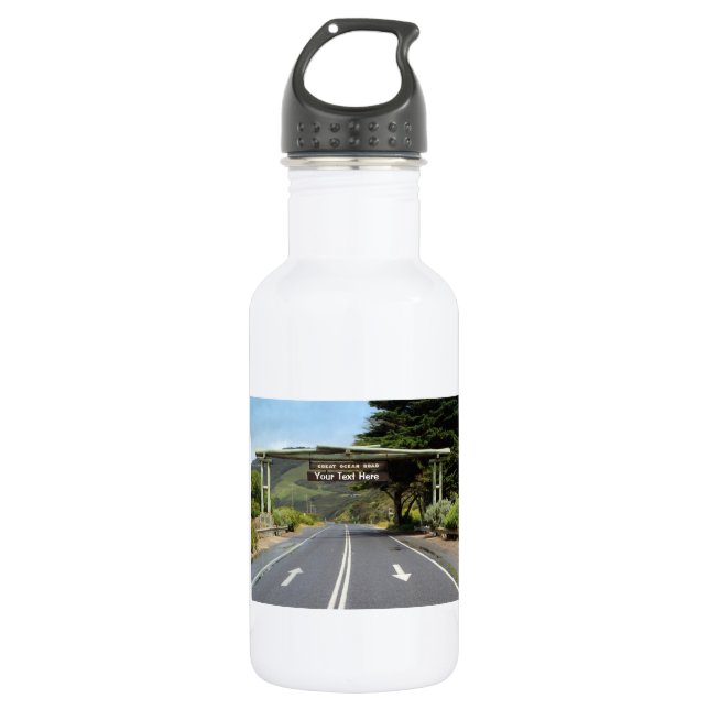 Australia Customizable Great Ocean Road Water Bottle (Front)