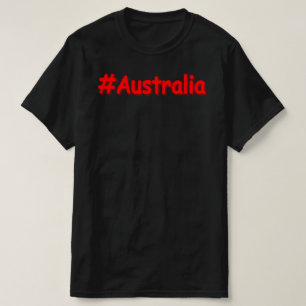 "#Australia" Cute Design. Buy Now T-Shirt