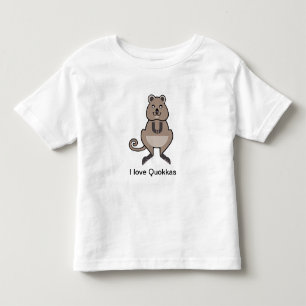 Australia - Cute I love QUOKKAS - Wildlife - Toddler T-shirt