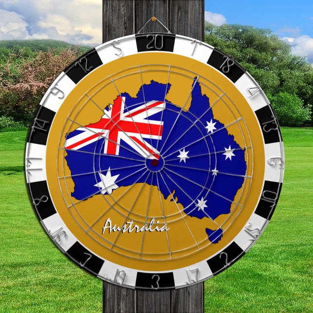 Australia Dartboard, Map board, Australian Flag Dart Board (Creator Uploaded)