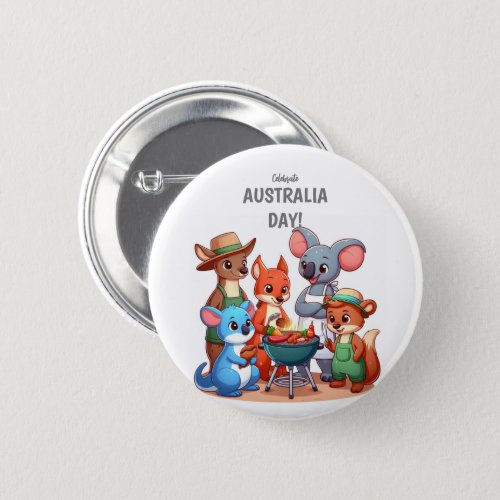 Australia Day Badge Button