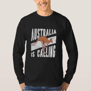 Australia Day Kangaroo Australian Retro Happy Repu T-Shirt