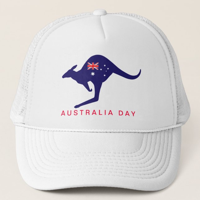 AUSTRALIA DAY KANGAROO FLAG CAP (Front)