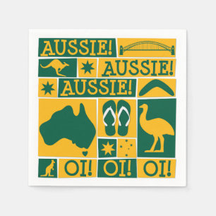 Australia Day Paper Napkins