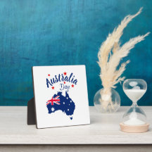 Australia Day Red Blue and White
