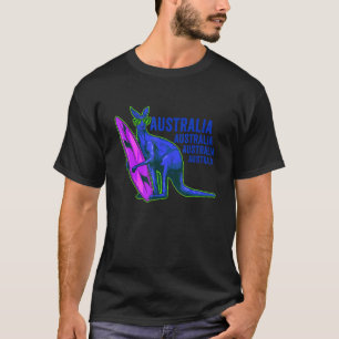 Australia Day Retro Vintage Kangaroo Men Women Kid T-Shirt