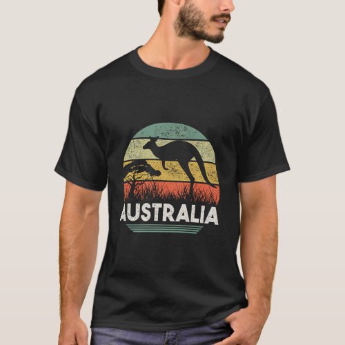 Australia Day Shirt Funny Australian Kangaroo Vint