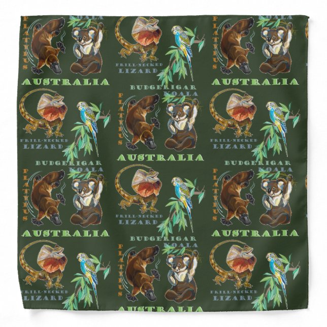 Australia design bandana (Front)