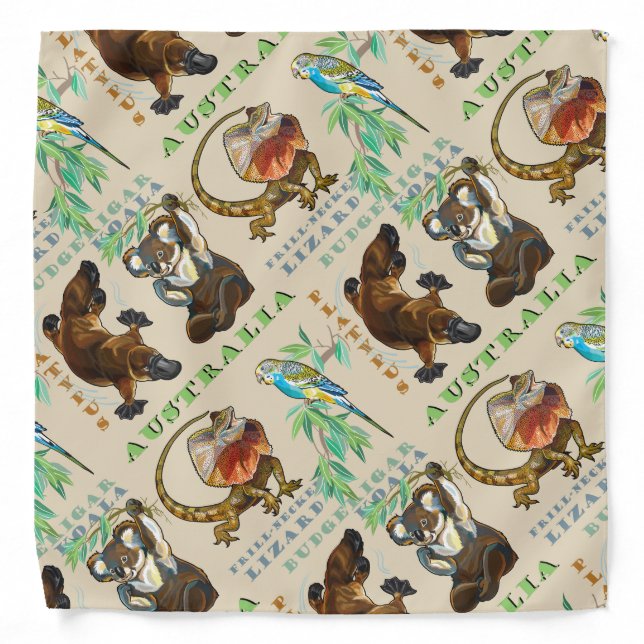 Australia design bandana (Front)
