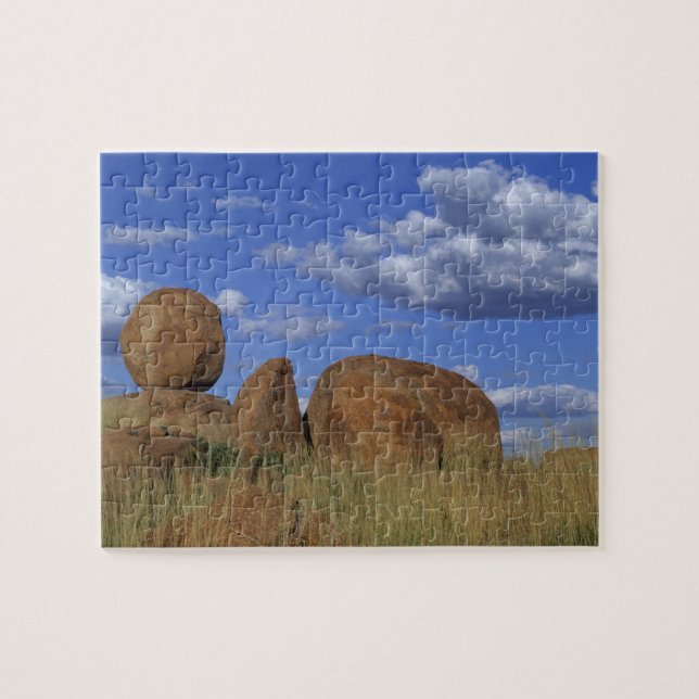 Australia, Devil's Marbles. Spherical sandstone Jigsaw Puzzle (Horizontal)