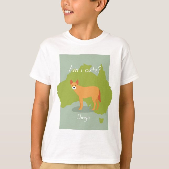 Australia Dingo wild dog Am I Cute T-Shirt (Front)