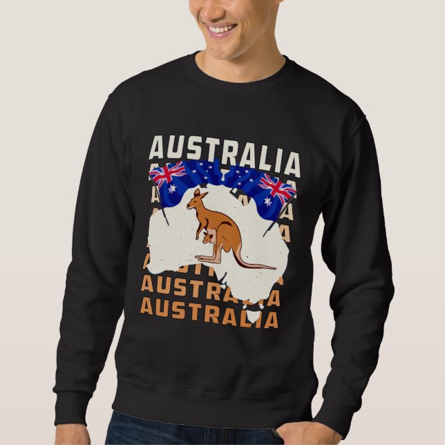 AUSTRALIA Down Under Australia Sweatshirt (Front)
