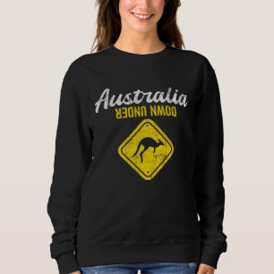 Australia Down Under  Kangaroo Marsupial Zoo Anima Sweatshirt