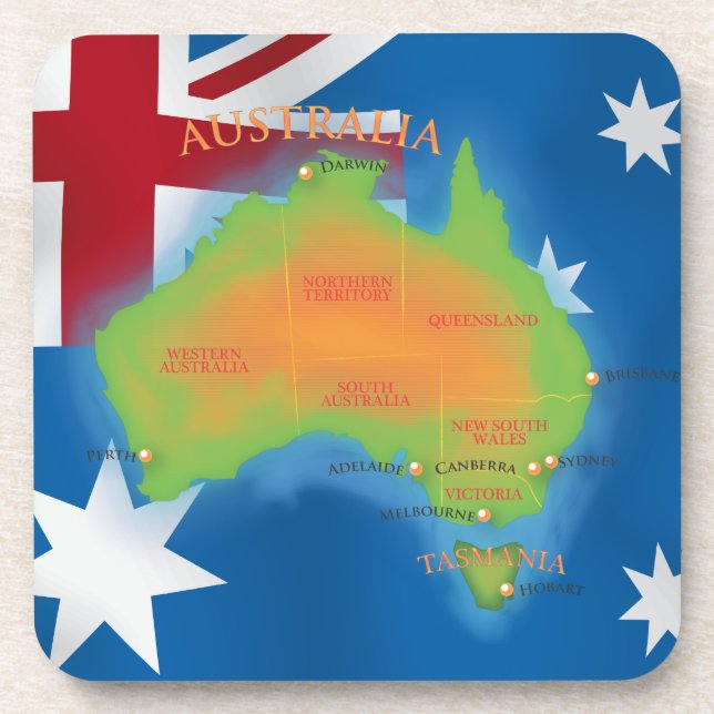 Australia Drink Coaster (Front)