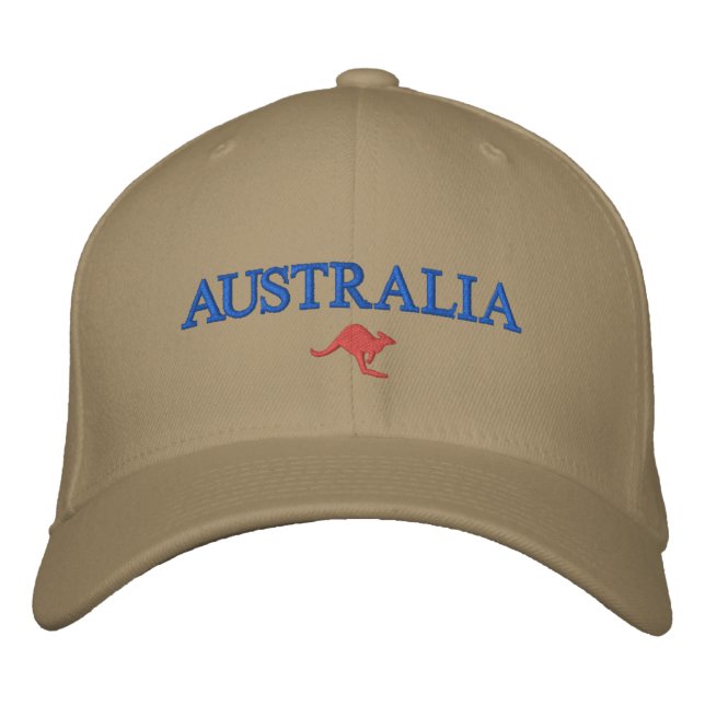 Australia Embroidered Baseball Cap (Front)