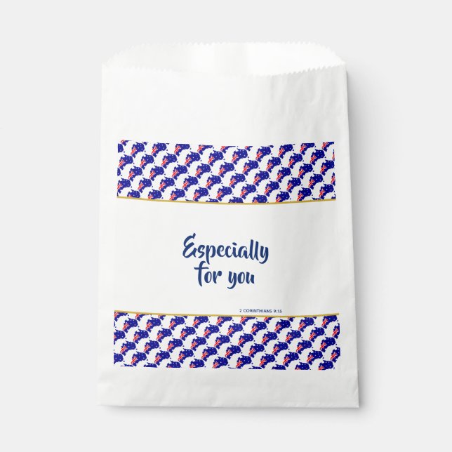 AUSTRALIA Especially For You Christian Scripture Favor Bag (Front)