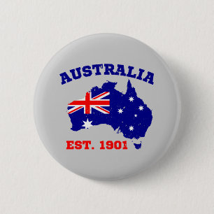 Australia Established 1901 Button
