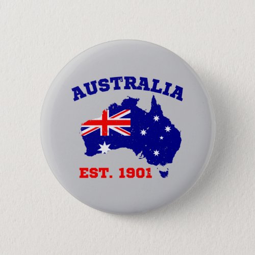 Australia Established 1901 Button