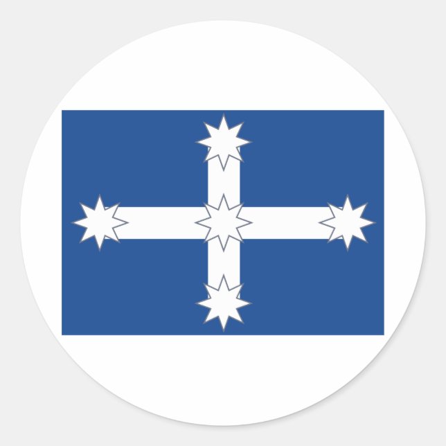 Australia Eureka Classic Round Sticker (Front)