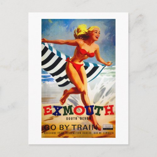 Australia Exmouth South Devon Vintage Poster Postcard