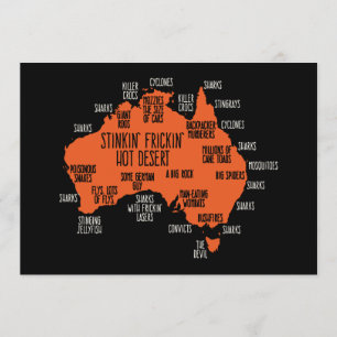 Australia Explained Mens Funny Birthday T-Shirts Card