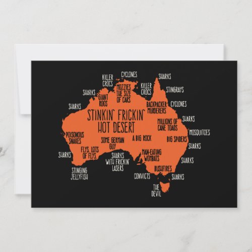 Australia Explained Mens Funny Birthday T_Shirts Card