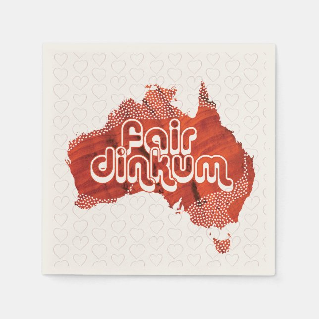 AUSTRALIA FAIR DINKUM NAPKINS (Front)