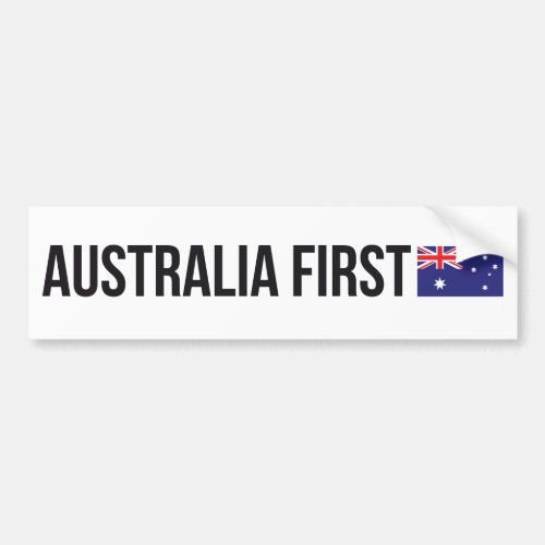 Australia First Australian Aussie flag MAGA Bumper Sticker