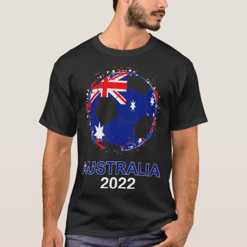 Australia Flag 2022 Supporter Australian Soccer Te T_Shirt