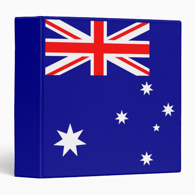 Australia Flag 3 Ring Binder (Front/Spine)