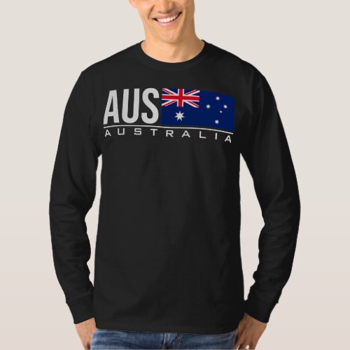 AUSTRALIA FLAG AUSTRALIAN COUNTRY CODE AUS SPORTS T_Shirt