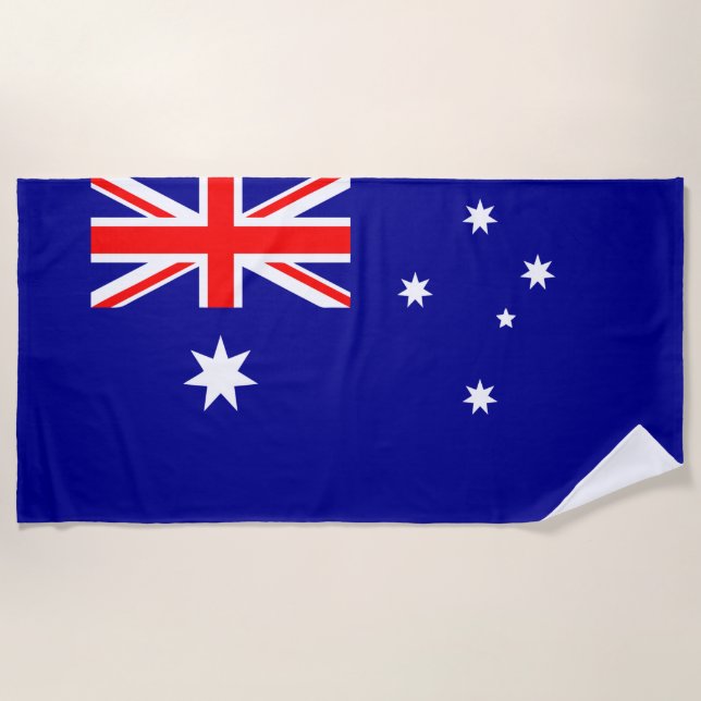 Australia Flag Beach Towel (Front)