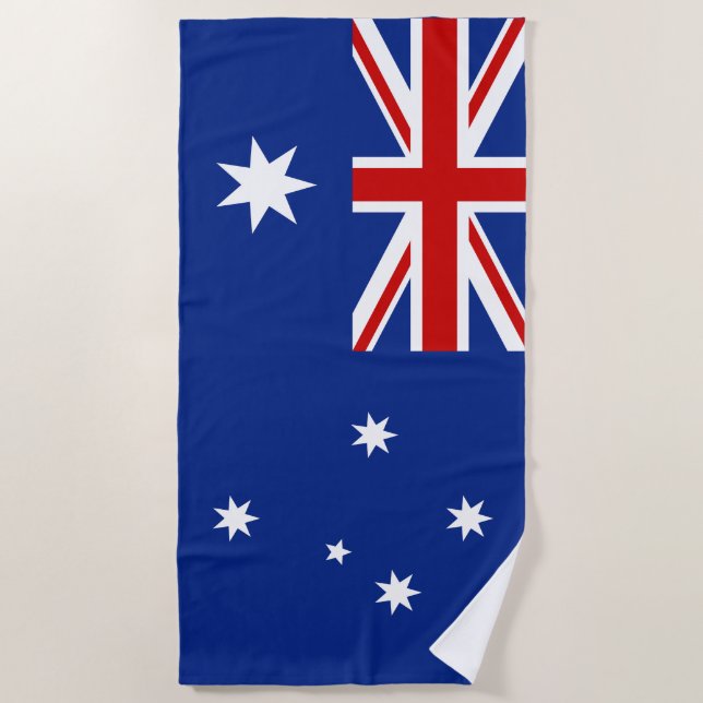 Australia flag beach towel (Front)