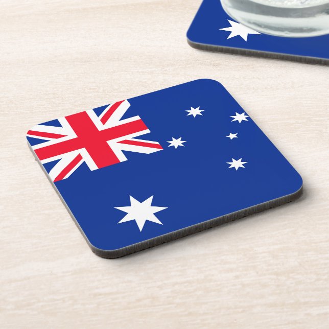 Australia Flag Beverage Coaster (Left Side)
