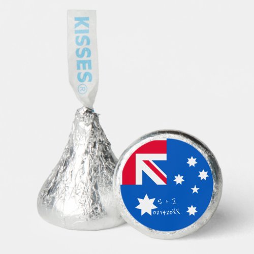 Australia Flag BTS Valentines Day Custom Message Hersheys Kisses