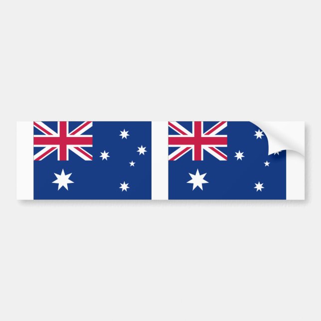 Australia Flag Bumper Sticker (Front)