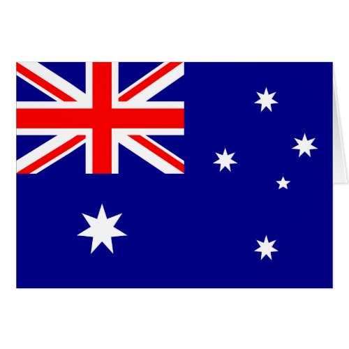 Australia Flag Card