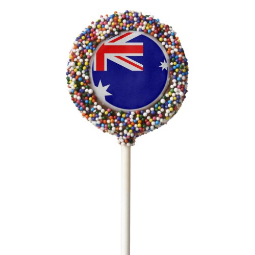 Australia Flag Chocolate Dipped Oreo Pop