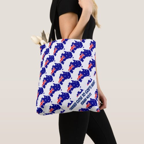 AUSTRALIA FLAG  Christian Scripture CUSTOM Tote Bag