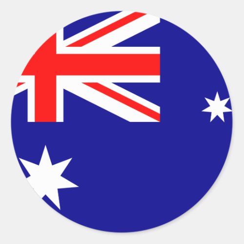 Australia Flag Classic Round Sticker