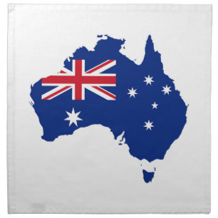 Australia flag cloth napkin