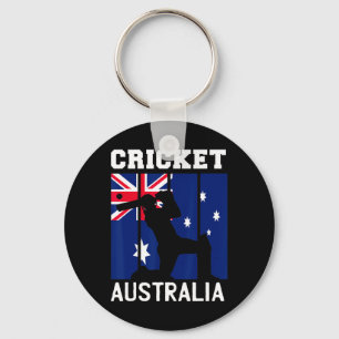 Australia Flag Cricket Fans Player Coach Australia Keychain